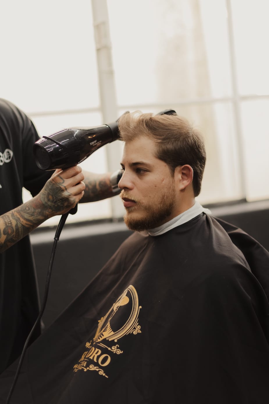 Cliente na barbearia
